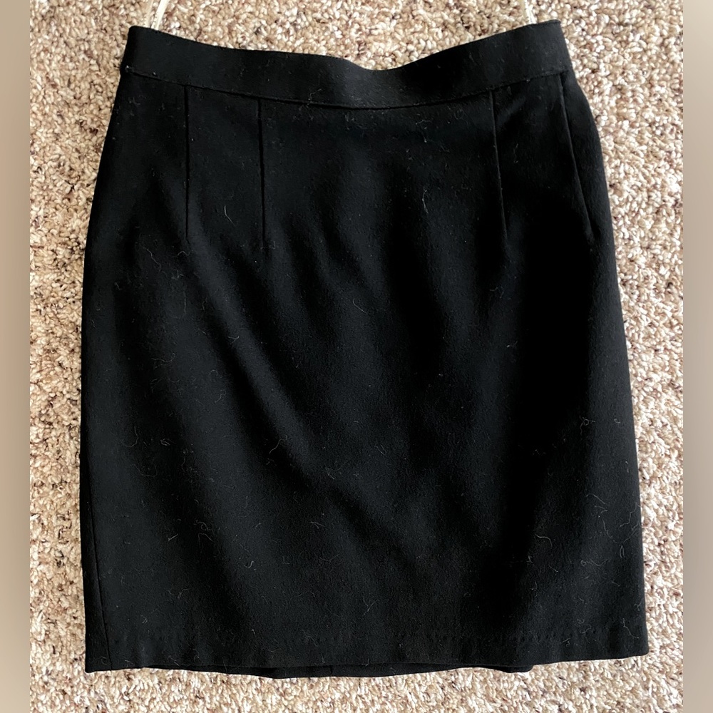 Joy Flora Pencil Bodycon Mini Skirt full lined Black size XS